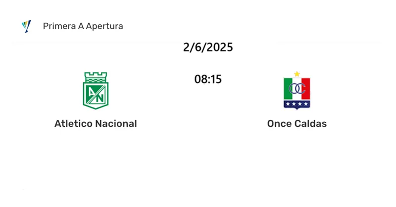 Tip kèo bóng đá trận Atletico Nacional vs Once Caldas uk88