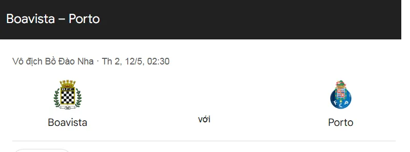 Tip kèo bóng đá trận Boavista vs FC Porto uk88