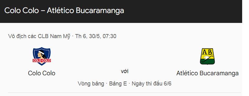Tip kèo bóng đá trận Colo Colo vs Atletico Bucaramanga uk88