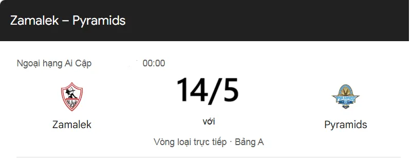 Tip kèo bóng đá trận El Zamalek vs Pyramids uk88