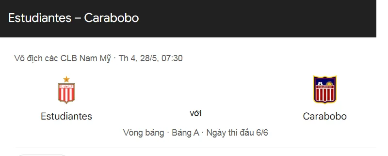 Tip kèo bóng đá trận Estudiantes LP vs Carabobo uk88