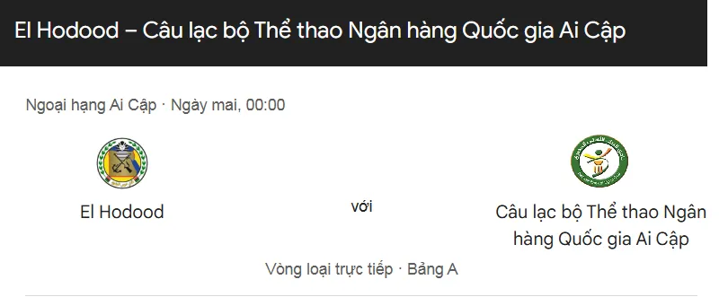 Tip kèo bóng đá trận Haras El Hodoud vs National Bank uk88