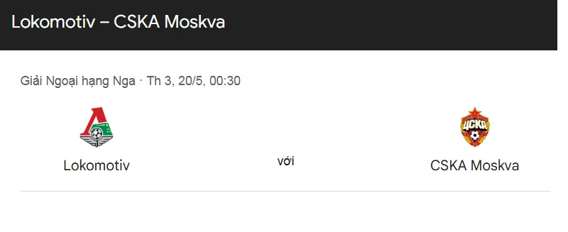 Tip kèo bóng đá trận Lokomotiv Moscow vs CSKA Moscow uk88
