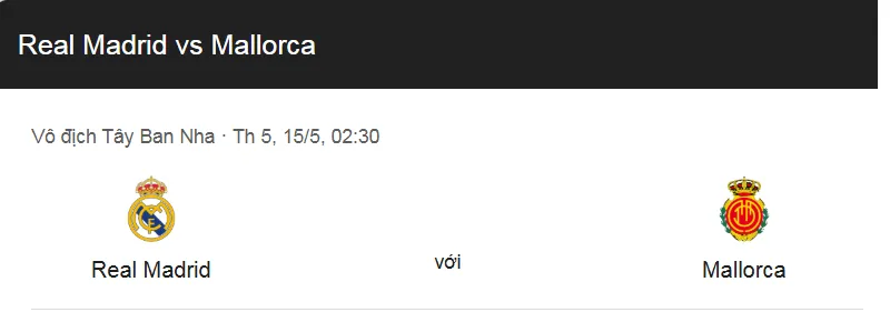 Tip kèo bóng đá trận Real Madrid vs Mallorca uk88
