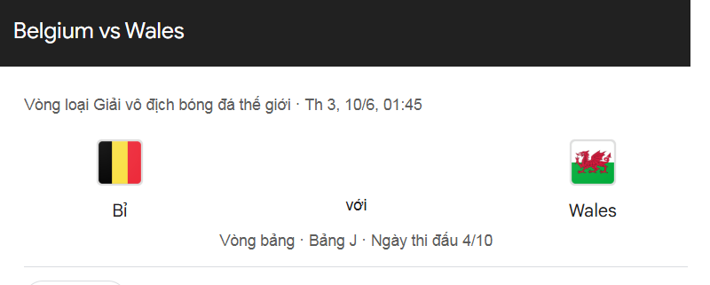 Nhận định trận đấu Belgium vs Wales uk88