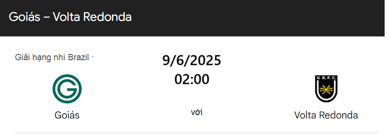 Nhận định trận đấu Goias vs Volta Redonda uk88