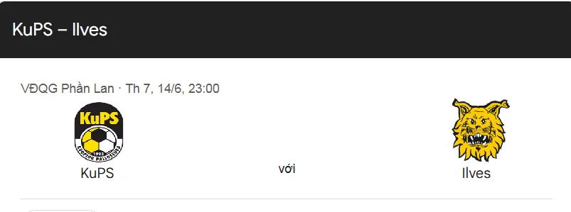 Nhận định trận đấu KUPS vs FC Ilves uk88
