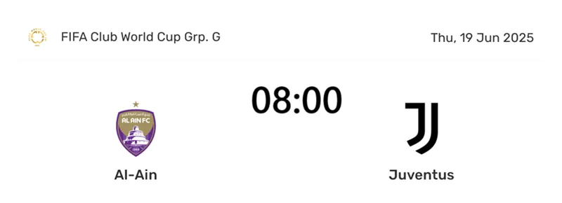 Tip kèo bóng đá trận Al Ain UAE vs Juventus uk88