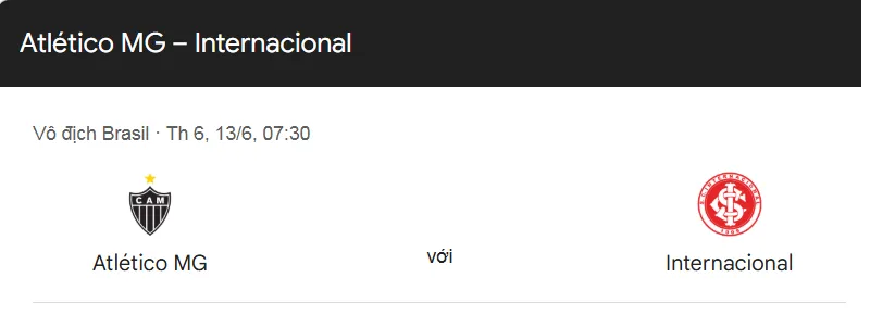 Tip kèo bóng đá trận Atletico Mineiro vs SC Internacional uk88