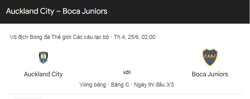 Tip kèo bóng đá trận Auckland City vs Boca Juniors uk88