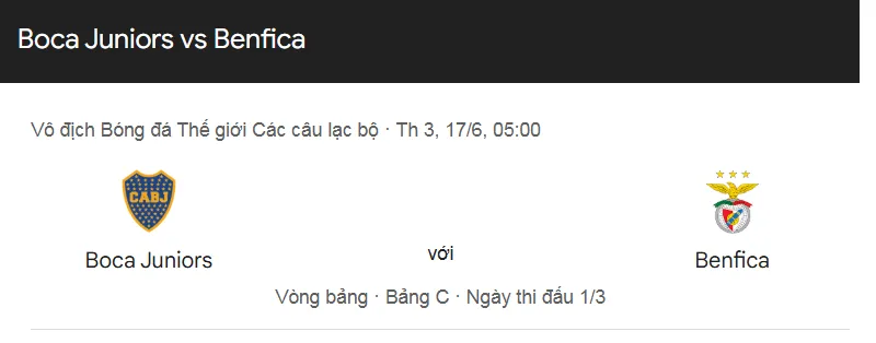 Tip kèo bóng đá trận Boca Juniors vs Benfica uk88