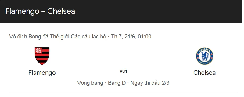Tip kèo bóng đá trận CR Flamengo RJ vs Chelsea uk88