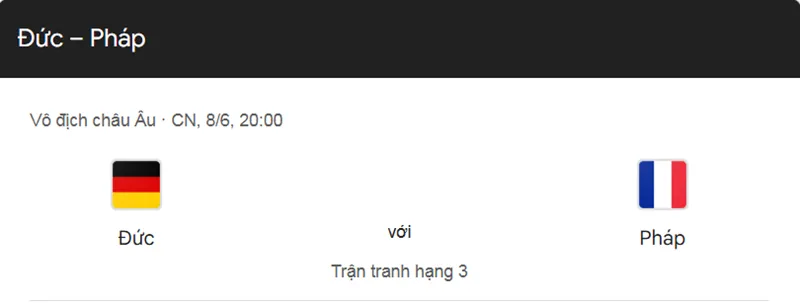 Tip kèo bóng đá trận Đức vs Pháp uk88