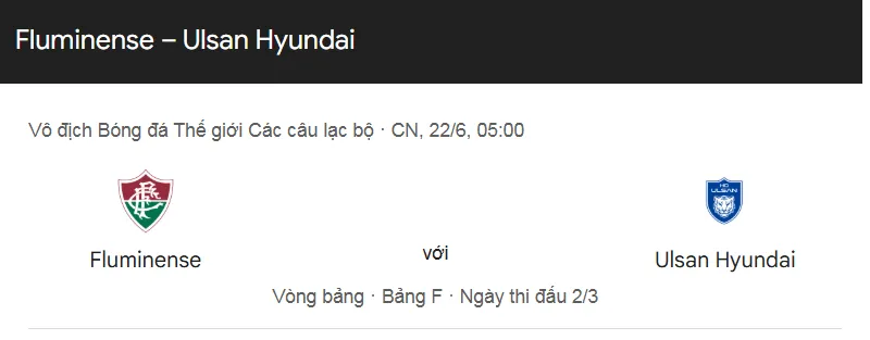Tip kèo bóng đá trận Fluminense RJ vs Ulsan Hyundai uk88