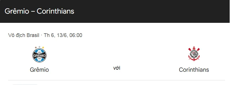 Tip kèo bóng đá trận Gremio vs Corinthians SP uk88