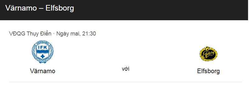 Tip kèo bóng đá trận IFK Varnamo vs Elfsborg IF uk88