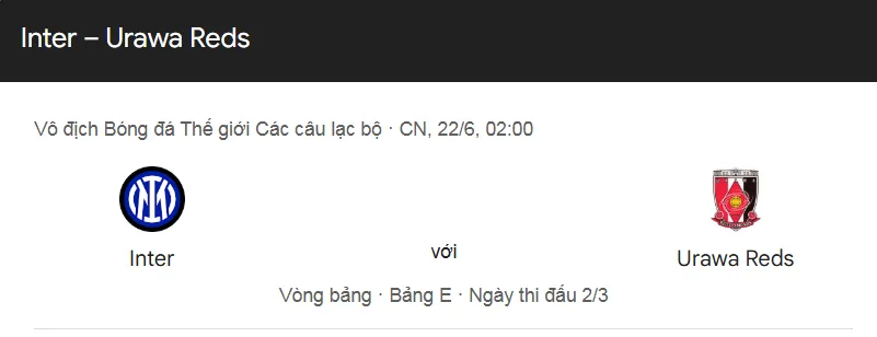 Tip kèo bóng đá trận Inter Milan vs Urawa Red Diamonds uk88