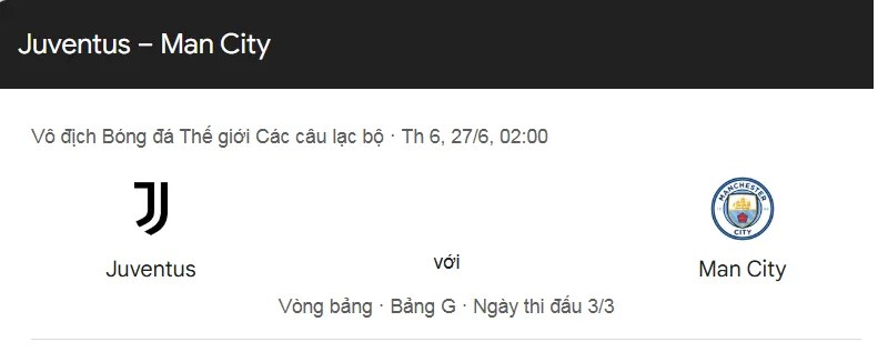 Tip kèo bóng đá trận Juventus vs Manchester City uk88