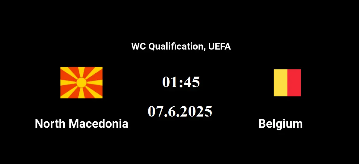 Tip kèo bóng đá trận North Macedonia vs Belgium uk88 