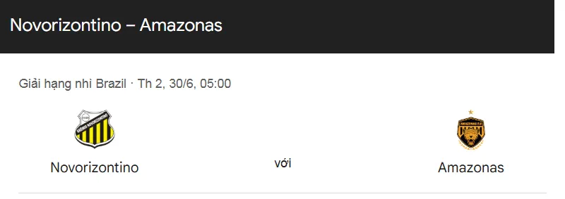 Tip kèo bóng đá trận Novorizontino vs Amazonas uk88