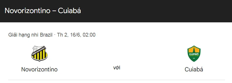 Tip kèo bóng đá trận Novorizontino vs Cuiaba uk88