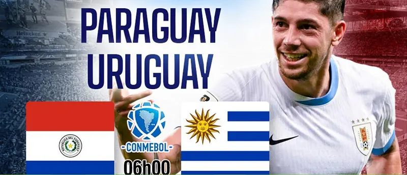 Tip kèo bóng đá trận Paraguay vs Uruguay uk88 