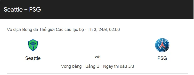 Tip kèo bóng đá trận Seattle Sounders vs Paris Saint Germain uk88