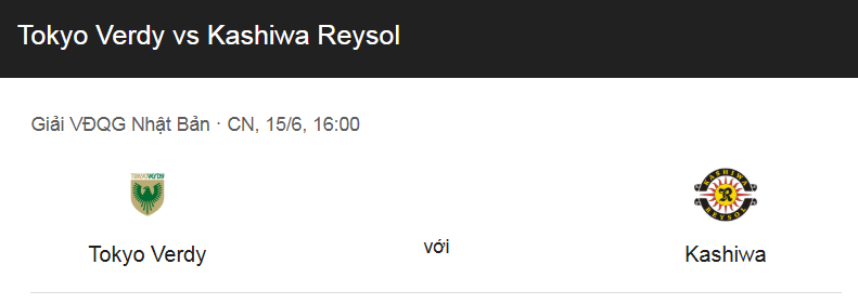 Tip kèo bóng đá trận Tokyo Verdy vs Kashiwa Reysol uk88