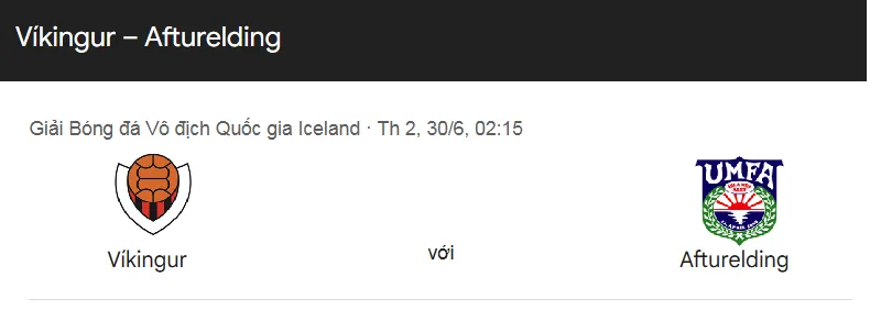 Tip kèo bóng đá trận Vikingur Reykjavik vs Afturelding uk88