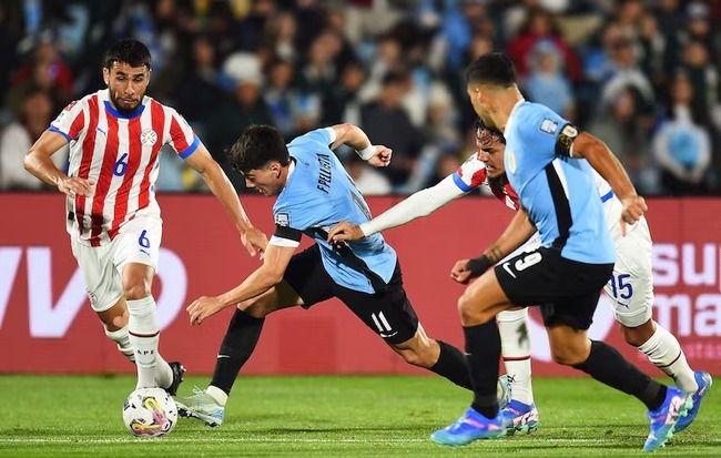 Màn đụng độ Paraguay vs Uruguay