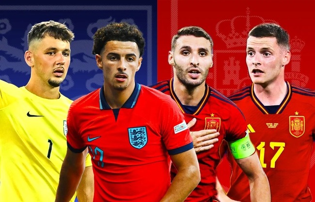 Màn đụng độ U21 Tây Ban Nha vs U21 Anh