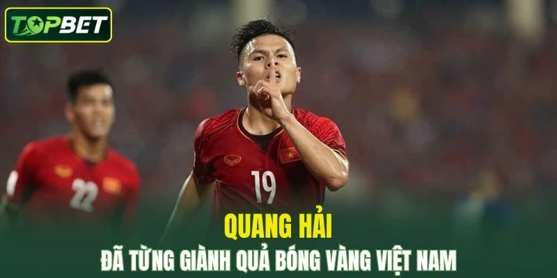 Quang Hải đã từng giành Quả bóng vàng Việt Nam 