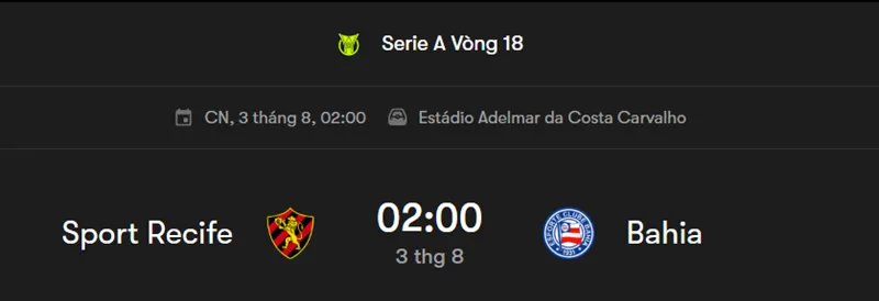 Bài viết Tips bóng đá Trận đấu giữa Sport Recife PE vs Bahia uk88