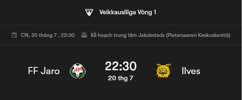 Nhận Định Bóng Đá FF Jaro vs FC Ilves uk88