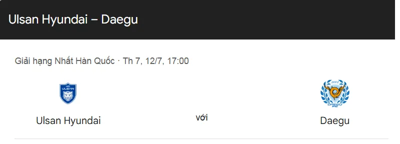 Nhận Định Bóng Đá Ulsan Hyundai vs Daegu FC uk88