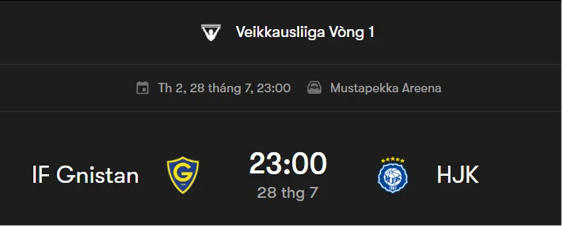 Nhận Định Trận Đấu Giữa Gnistan và HJK Helsinki uk88