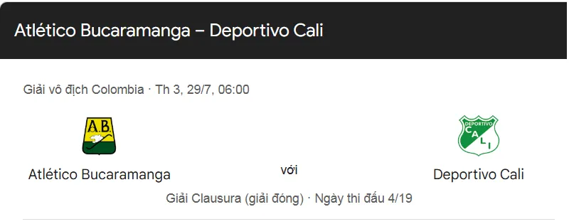 Nhận định bóng đá Atletico Bucaramanga vs Deportivo Cali uk88