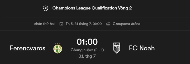 Nhận định bóng đá Ferencvaros vs Noah uk88