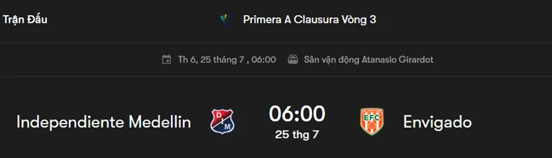 Nhận định bóng đá Independiente Medellín vs Envigado FC uk88