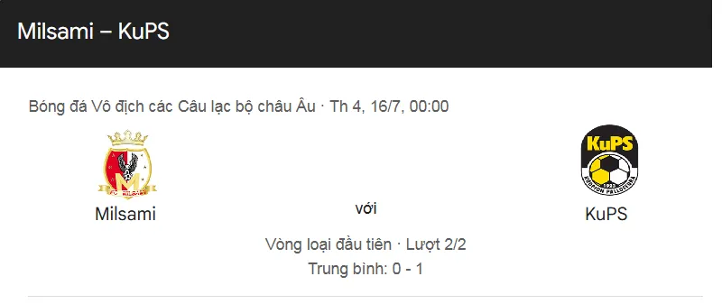 Nhận định bóng đá Milsami Orhei vs KuPS uk88