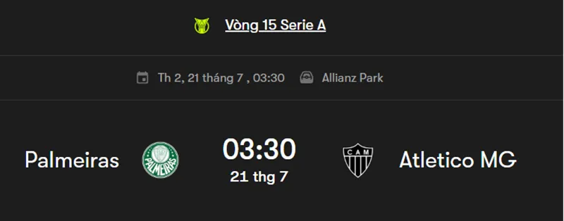 Nhận định bóng đá trận Palmeiras SP vs Atletico Mineiro uk88