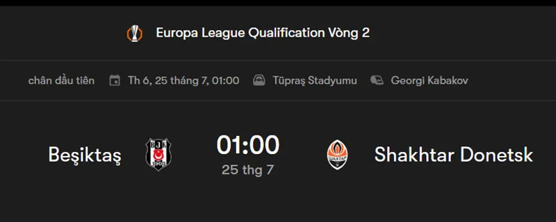 Nhận định bóng đá trận đấu Besiktas vs Shakhtar Donetsk uk88