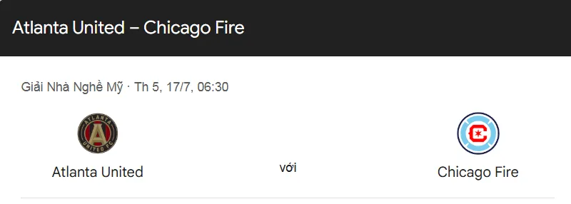 Nhận định trận đấu Atlanta United vs Chicago Fire uk88