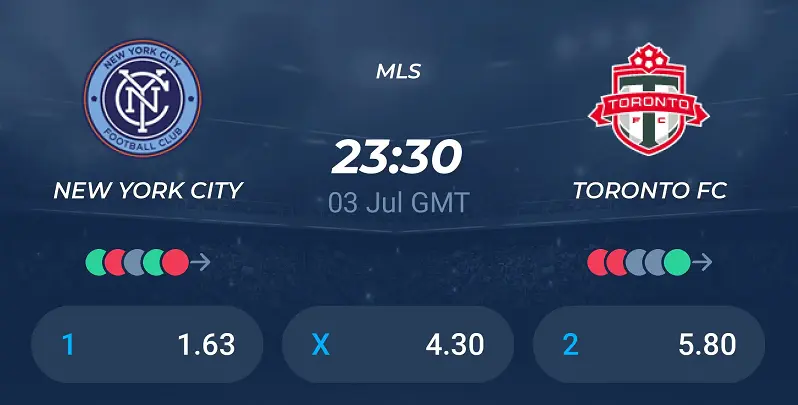 Nhận định trận đấu New York City vs  Toronto FC uk88 