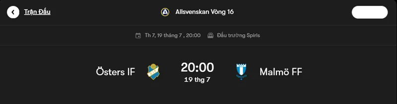 Nhận định trận đấu Osters IF vs Malmo FF uk88