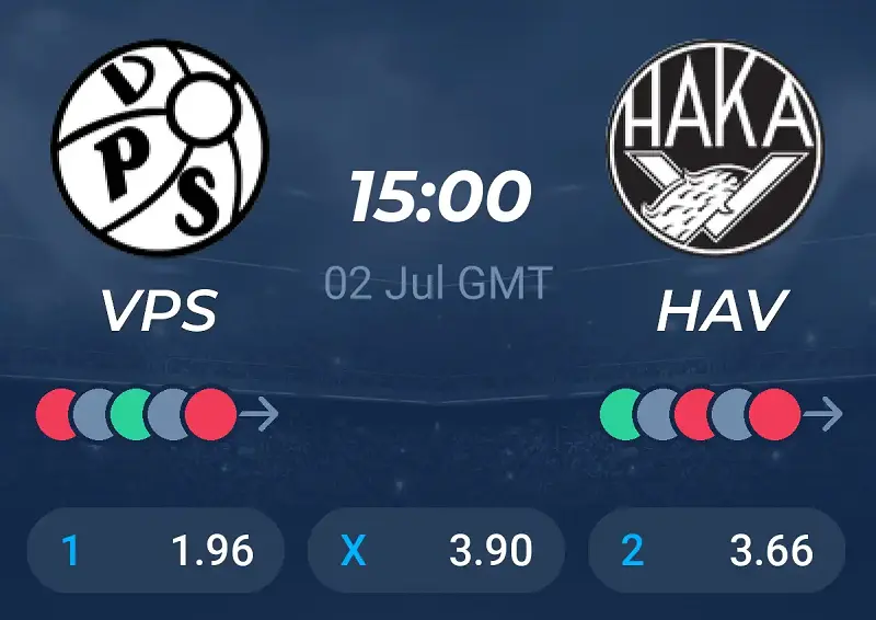 Nhận định trận đấu Vaasa VPS vs Haka uk88