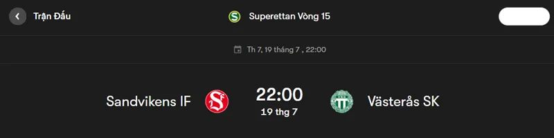 Phân tích chuyên sâu và tip kèo trận Sandvikens IF vs Vasteras SK uk88