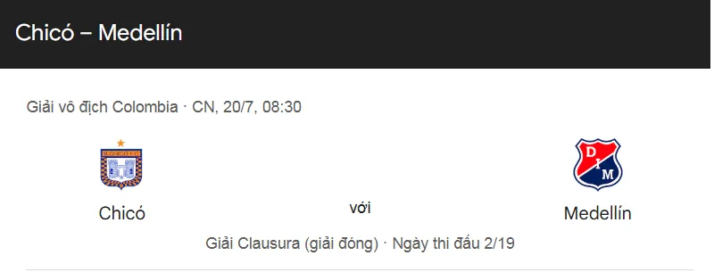 Tip Kèo Bóng Đá Boyaca Chico vs Independiente Medellin uk88