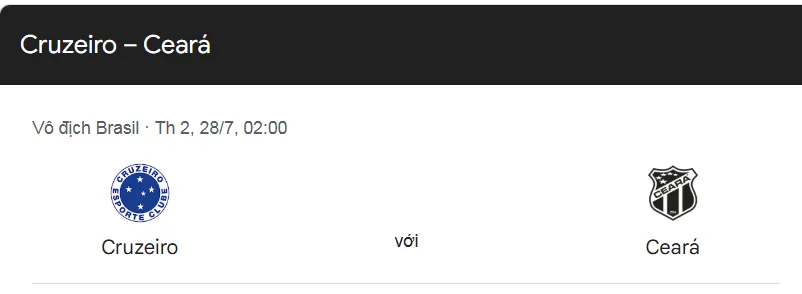 Tip Nhận Định Bóng Đá Cruzeiro MG vs Ceara CE uk88