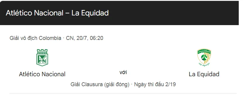 Tip Nhận Định, Soi Kèo Atletico Nacional vs La Equidad uk88